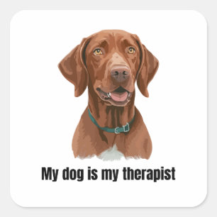 Vizsla Square Sticker