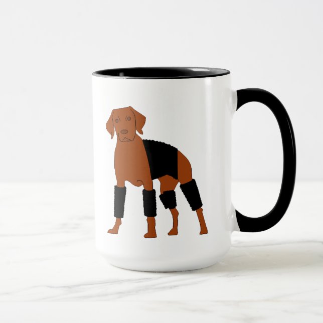 Vizsla The Velcro Dog mug (Right)