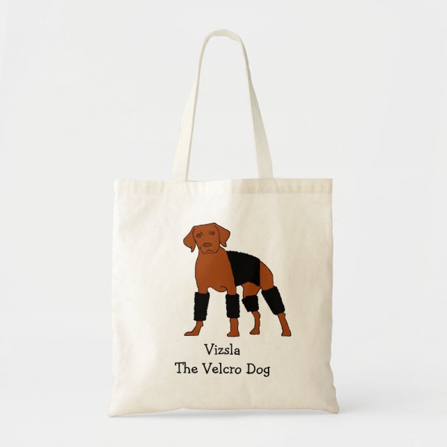 Vizsla The Velcro Dog Tote Bag (Front)