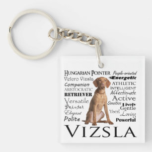 Vizsla Traits Keychain