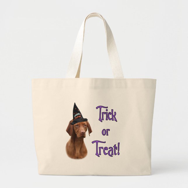 Vizsla Trick Large Tote Bag (Front)