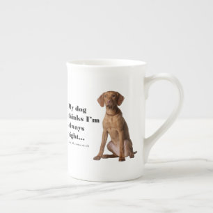 Vizsla v Wife Bone China Mug