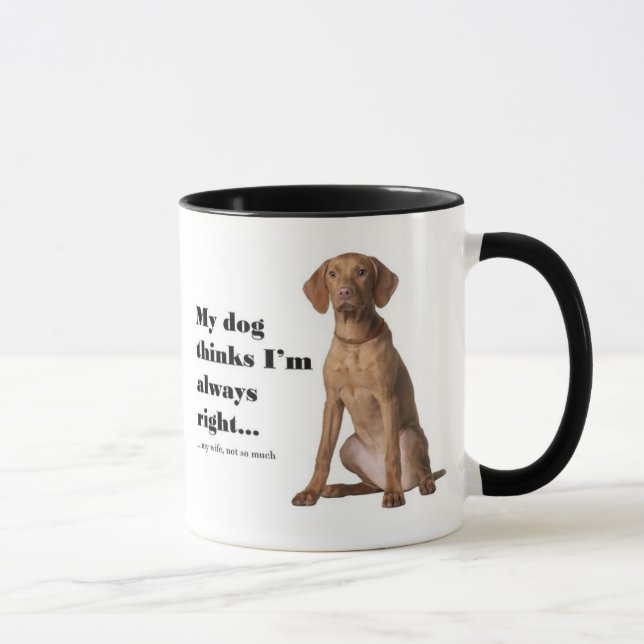 Vizsla v Wife Mug (Right)