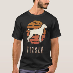 Vizsla Vintage Retro Classic Dog Sunset T-Shirt