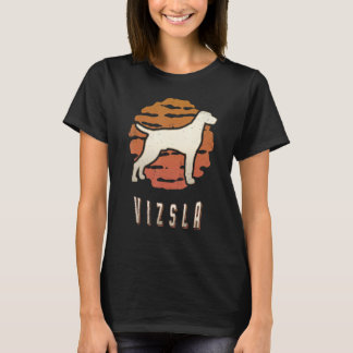 Vizsla Vintage Retro Classic Dog Sunset T-Shirt