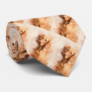 Vizsla Watercolour Tie