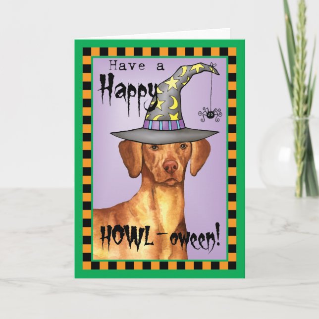 Vizsla Witch Card (Front)