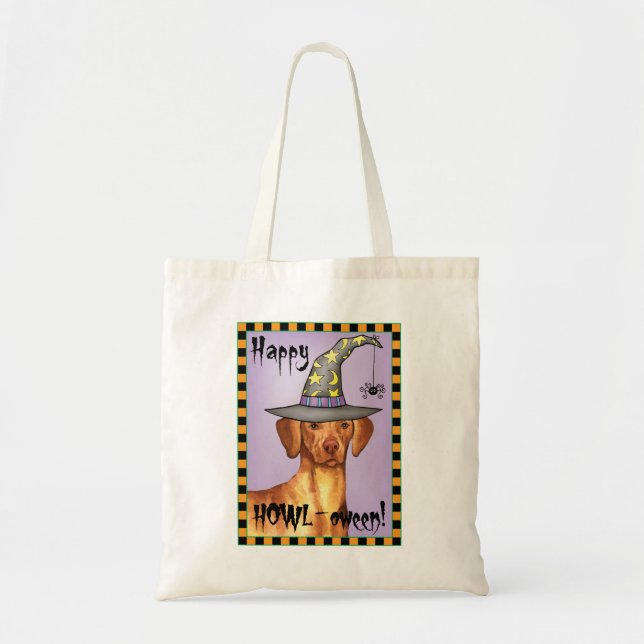 Vizsla Witch Tote Bag (Front)