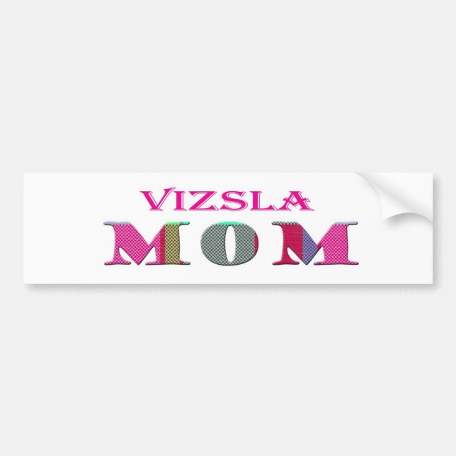 VizslaMom Bumper Sticker (Front)