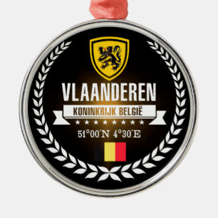 Vlaanderen Metal Tree Decoration
