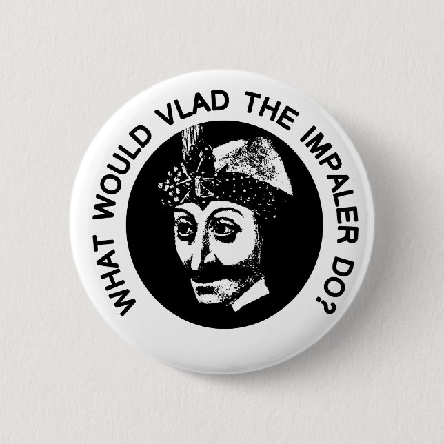 Vlad 6 Cm Round Badge (Front)