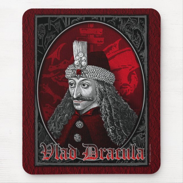 Vlad Dracula Gothic Mouse Mat (Front)