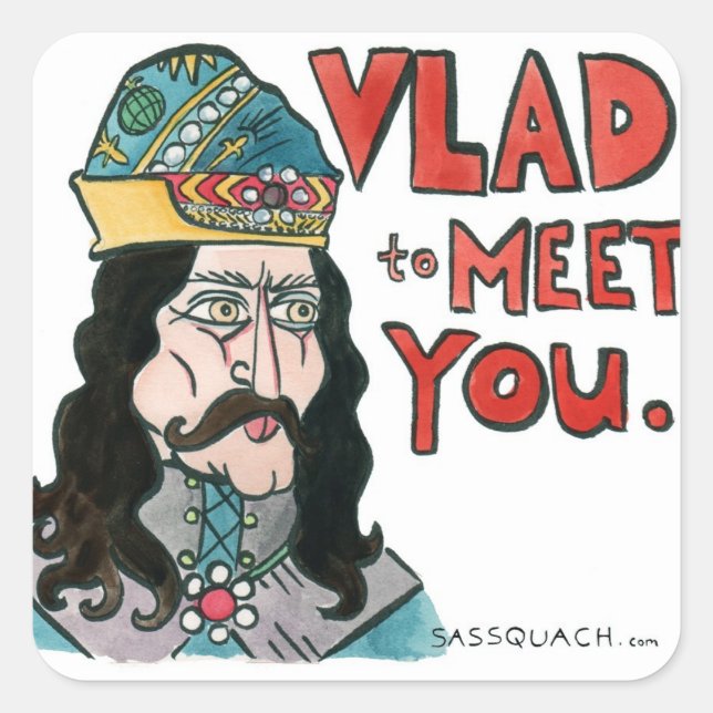 Vlad Square Sticker (Front)