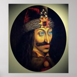 Vlad Ţepeş colour Poster