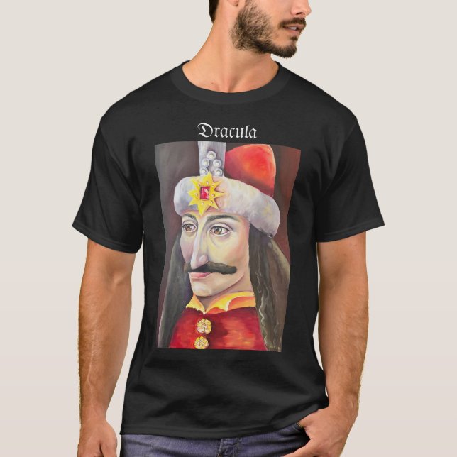 Vlad Tepes Dracula Romanian Heritage Poster T-Shirt (Front)