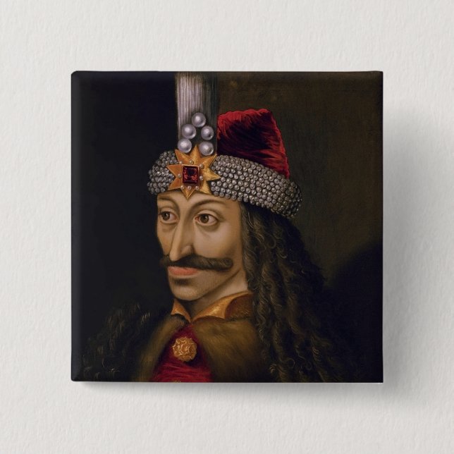Vlad Tepes: Impaler, Dracula Dragon Prince Voivode 15 Cm Square Badge (Front)