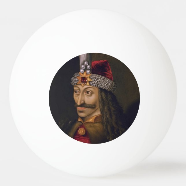 Vlad Tepes: Impaler, Dracula Dragon Prince Voivode Ping Pong Ball (Front)