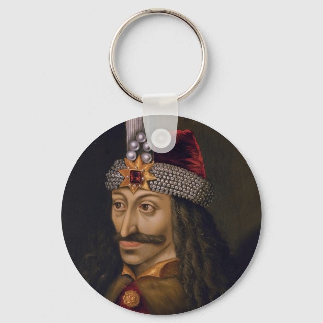 Vlad tepes Impaler Voivode portrait Dracula histor Key Ring (Front)
