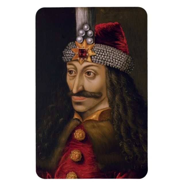 Vlad tepes Impaler Voivode portrait Dracula histor Magnet (Vertical)
