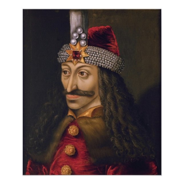Vlad tepes Impaler Voivode portrait Dracula histor Photo Print (Front)