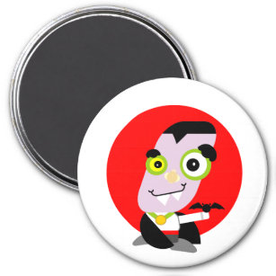 Vlad the Glad Halloween Vampire Cartoon Magnet
