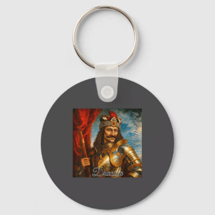 Vlad The Impaler Medieval Rtrait Dracula Art Key Ring