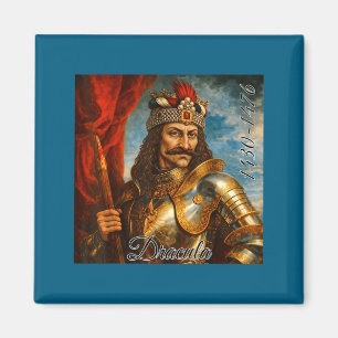 Vlad The Impaler Medieval Rtrait Dracula Art  Magnet