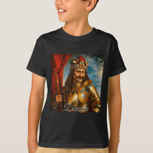 Vlad The Impaler Medieval Rtrait Dracula Art T-Shirt