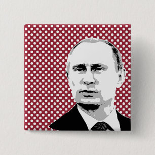 Vladamir Putin - - International Leader -.png 15 Cm Square Badge
