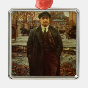 Vladimir Ilyich Lenin at Smolny, c.1925 Metal Tree Decoration