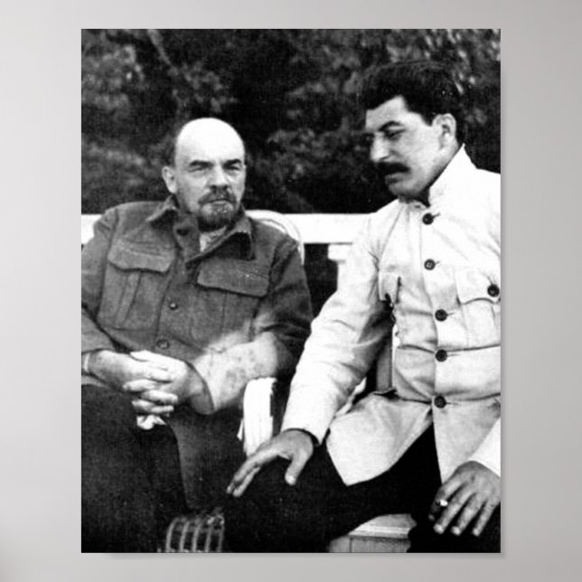 Vladimir Lenin And Joseph Stalin Poster (Front)
