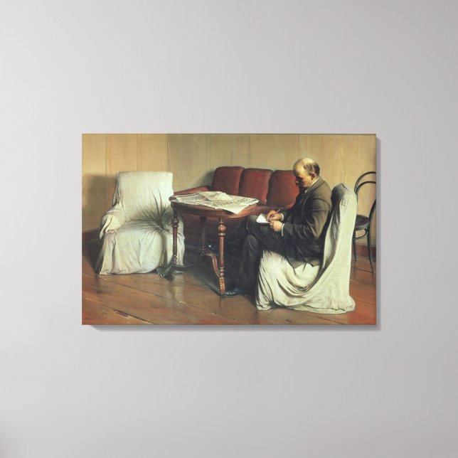 Vladimir Lenin  at Smolny, 1930 Canvas Print (Front)