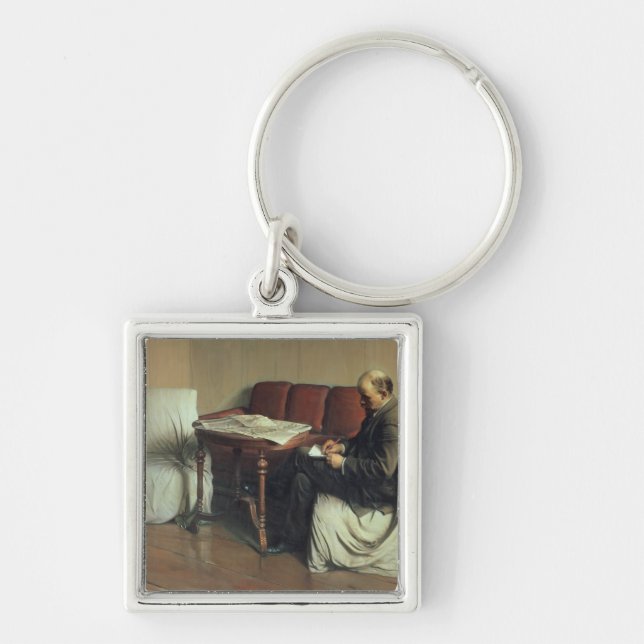 Vladimir Lenin  at Smolny, 1930 Key Ring (Front)