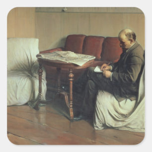 Vladimir Lenin  at Smolny, 1930 Square Sticker