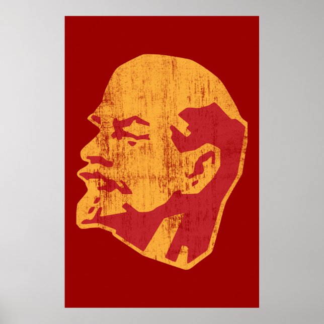 vladimir lenin cccp portrait poster (Front)