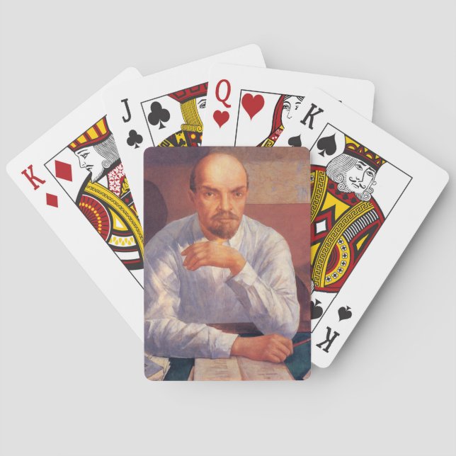 Vladimir Lenin (Communist History) Playing Cards (Back)