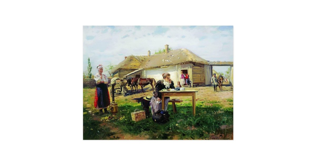 Приезд учительницы картина