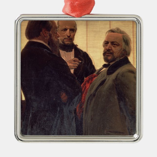 Vladimir Odoevsky Metal Tree Decoration (Front)