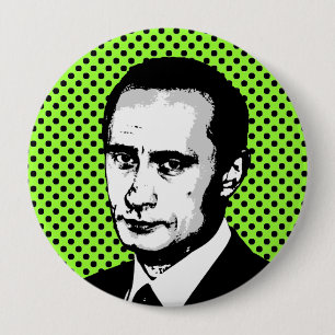 Vladimir Putin 10 Cm Round Badge