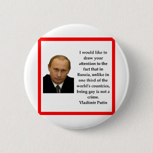 Vladimir Putin 6 Cm Round Badge