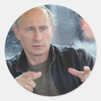 Vladimir Putin Classic Round Sticker