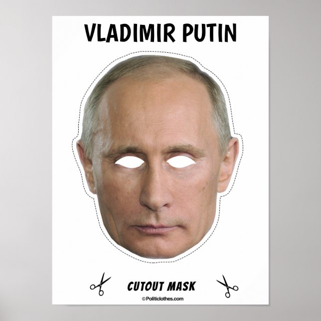 VLADIMIR PUTIN Halloween Mask Poster (Front)