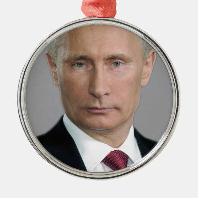 Vladimir Putin Metal Tree Decoration (Front)