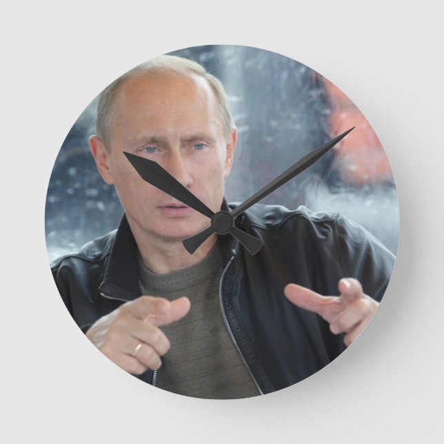 Vladimir Putin Round Clock (Front)