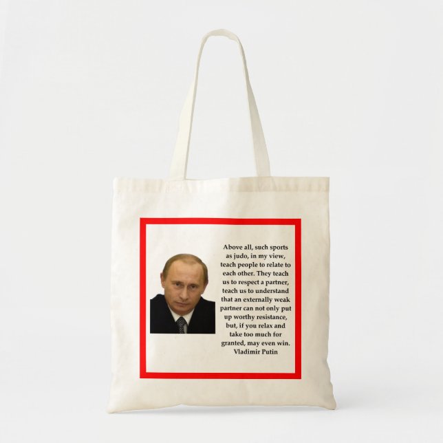 Vladimir Putin Tote Bag (Front)