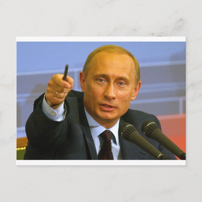 Vladimir Putin wants to give that man a cookie! Postcard (Front)