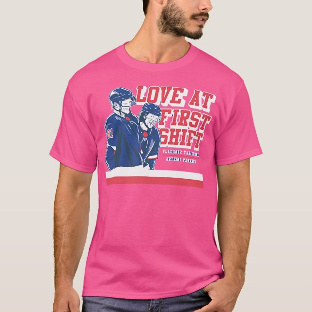 Vladimir Tarasenko  Artemi Panarin Love At First S T-Shirt (Front)