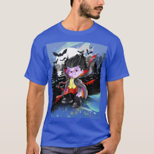 Vladimir the Vampire on Blue  T-Shirt