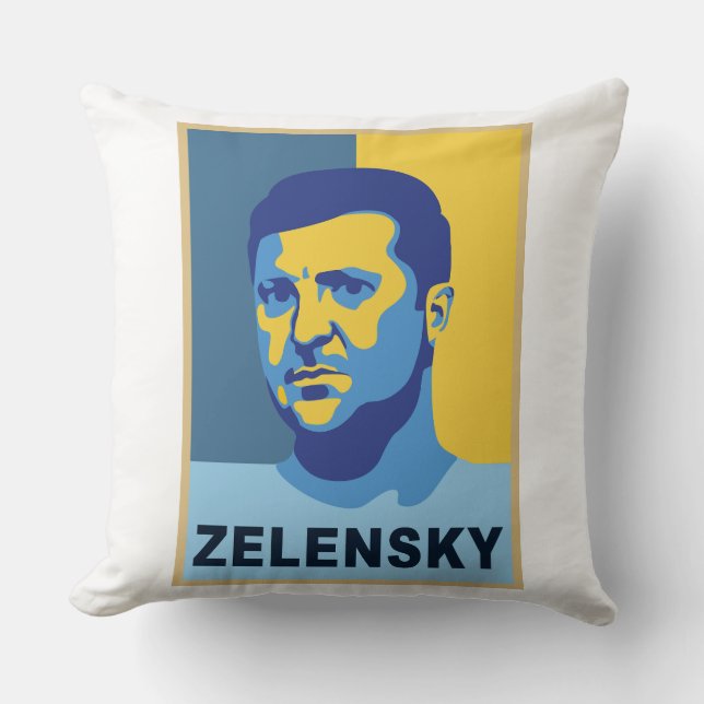 Vladimir Zelensky - I stand with Ukraine Cushion (Front)
