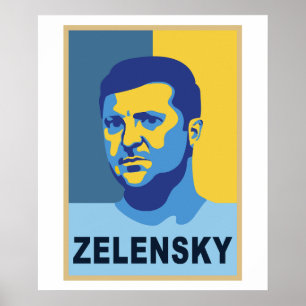 Vladimir Zelensky - I stand with Ukraine Poster